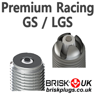 Brisk racing spark plugs gs lgs multi electrode discharge 360 arc