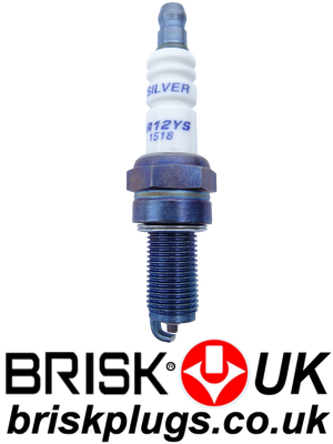 AR12YS Brisk Silver Racing Spark Plugs