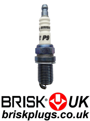 Brisk P9 Yttrium Iridium Spark Plugs Racing Performance modern engine plug