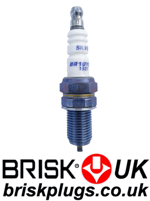 br10ys 9 brisk silver spark plugs high octane fuel