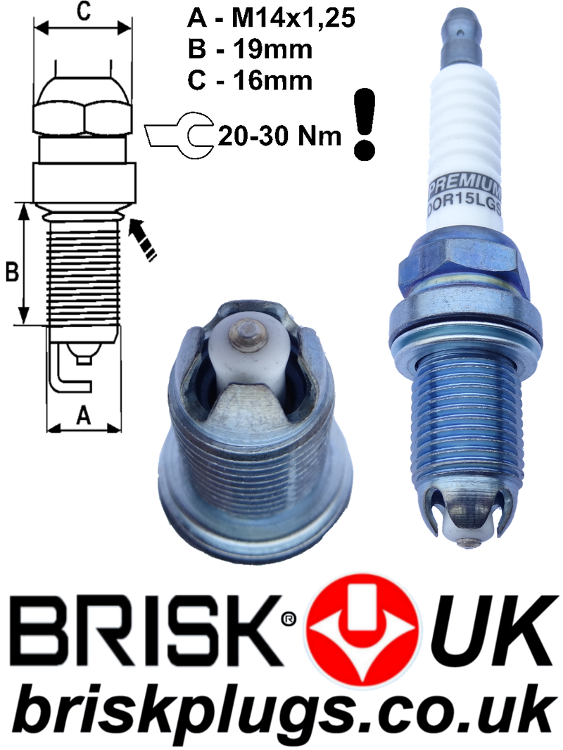 Audi Q5 TFSI RS Spark Plugs 2.0 3.2 08 14 Brisk Performance Plugs