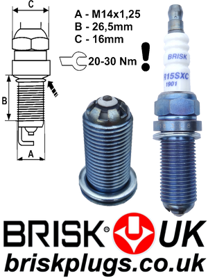 ER15SXC, Racing Spark Plugs, Brisk Premium EVO, for sale, UK EU USA AU Taiwan