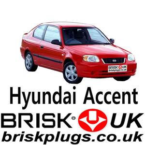 Hyundai Accent LC Brisk Spark Plugs Tuning LPG CNG 1.3 1.5 1.6 99-06