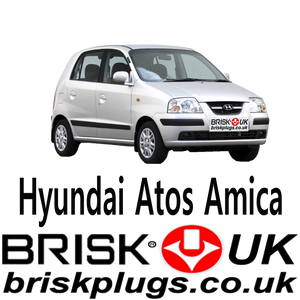 Hyundai Amica Atos Brisk Spark Plugs Tuning LPG CNG 0.8 1.0 1.1 1.3 99-08