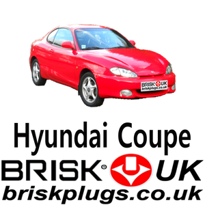 Hyundai Coupe RD Brisk Spark Plugs Performance LPG CNG 1.6 1.8 2.0 95-02