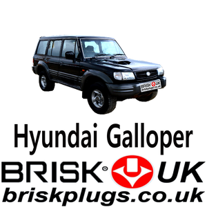 Hyundai Galloper Spark Plugs Brisk Performance LPG CNG LNG 3.0 97-04