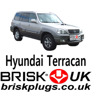 Hyundai Terracan Brisk Spark Plugs Performance LPG CNG 3.5 01-11