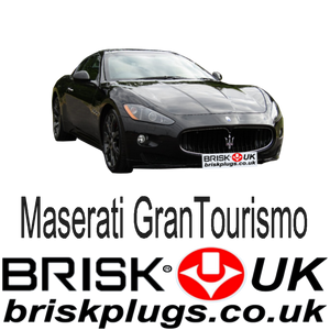 Maserati grantourismo MC Spark plugs replacement Brisk Racing Tuning more power AD PNG