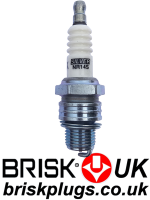 NR14S NR14YS Brisk Spark Plugs silver electrode