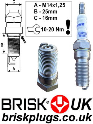 rr10s, brisk racing spark plugs