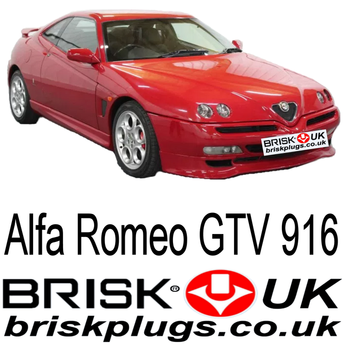 Alfa Romeo GTV Spider Brisk Spark Plugs 1.8 2.0 3.0 3.2 Turbo V6 95-06