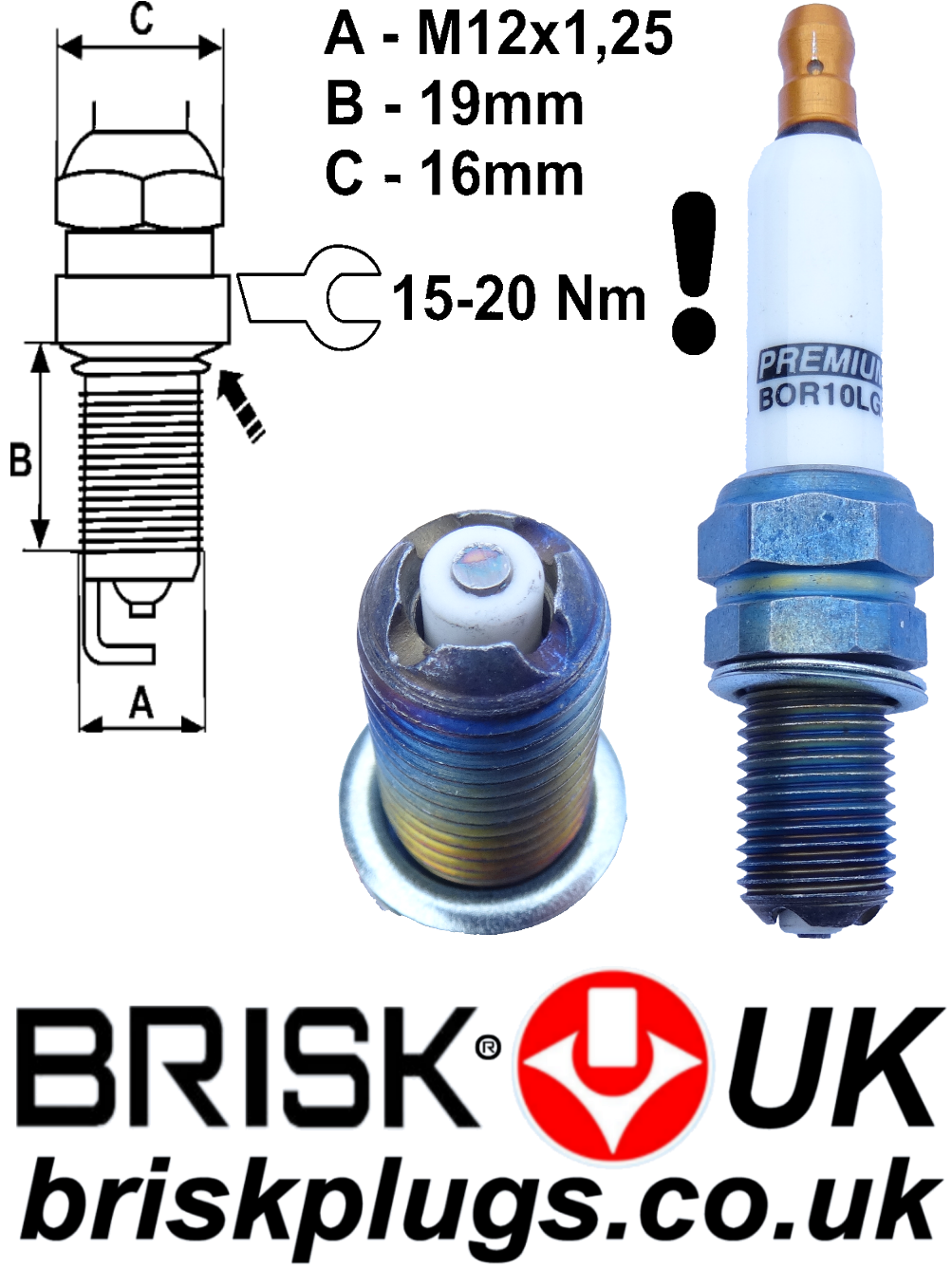 BMW E46 Brisk Racing Tuning Spark Plugs More Power M3 CSL