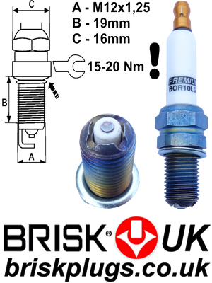 BMW E46 M3 csl s54 b32 racing spark plugs Brisk recommended for tuning