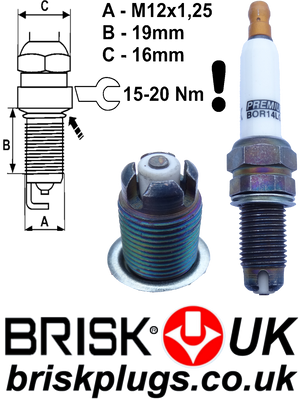 BOR14LGS Brisk spark plugs Lancia Musa