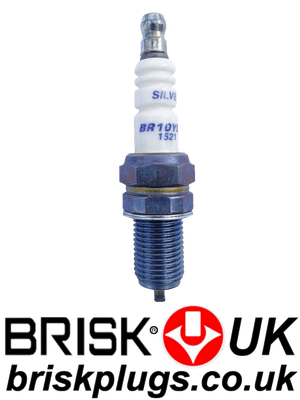 br10ys 9 brisk silver spark plugs high octane fuel