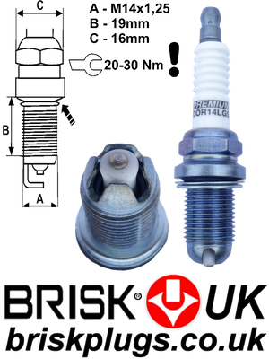 DOR14LGS Brisk plugs US UK EU racing tuning modifying Mazda Bongo