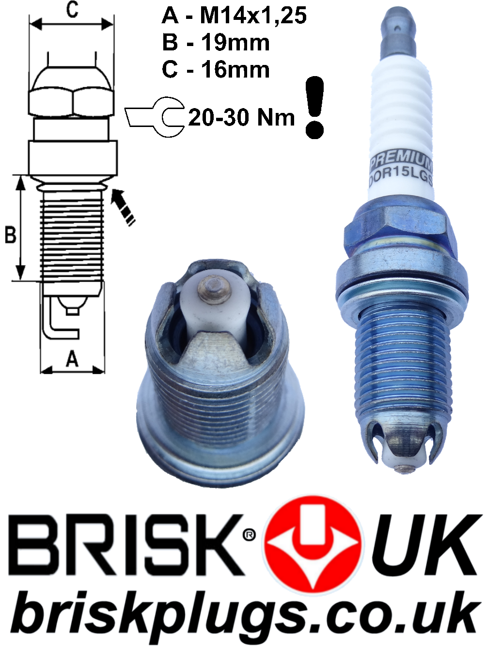 BMW E46 Brisk Racing Tuning Spark Plugs More Power M3 CSL