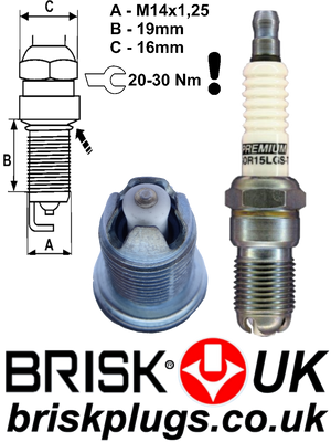 GOR15LGS Performance spark plugs for Ford Escort RS Turbo S1