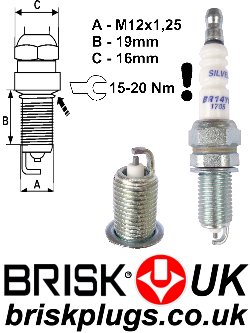 Fiat Panda New Brisk Spark Plugs Racing LPG GPL 1.1 1.2 1.4 BI