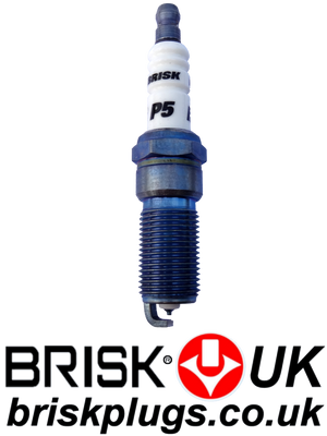 P5 Iridium Brisk Spark Plugs Premium Performance