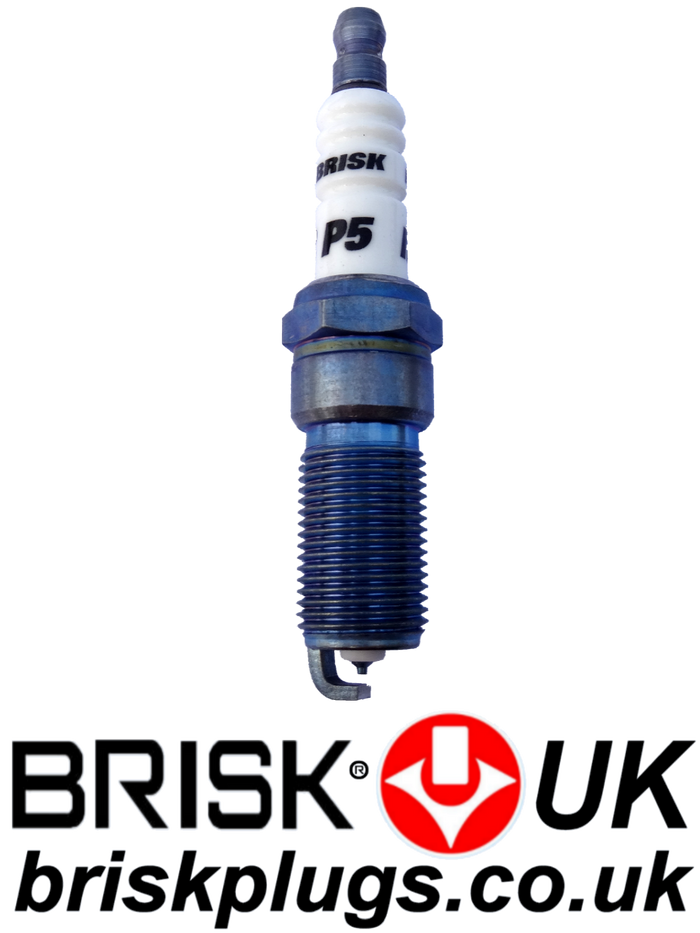 P5 Iridium Brisk Spark Plugs Premium Performance RR15YIR
