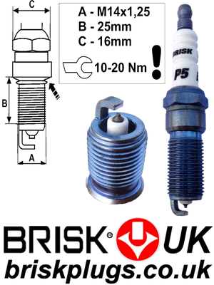 P5 Iridium Spark Plugs for Fiat 2.2 Jts Brisk Plugs UK 