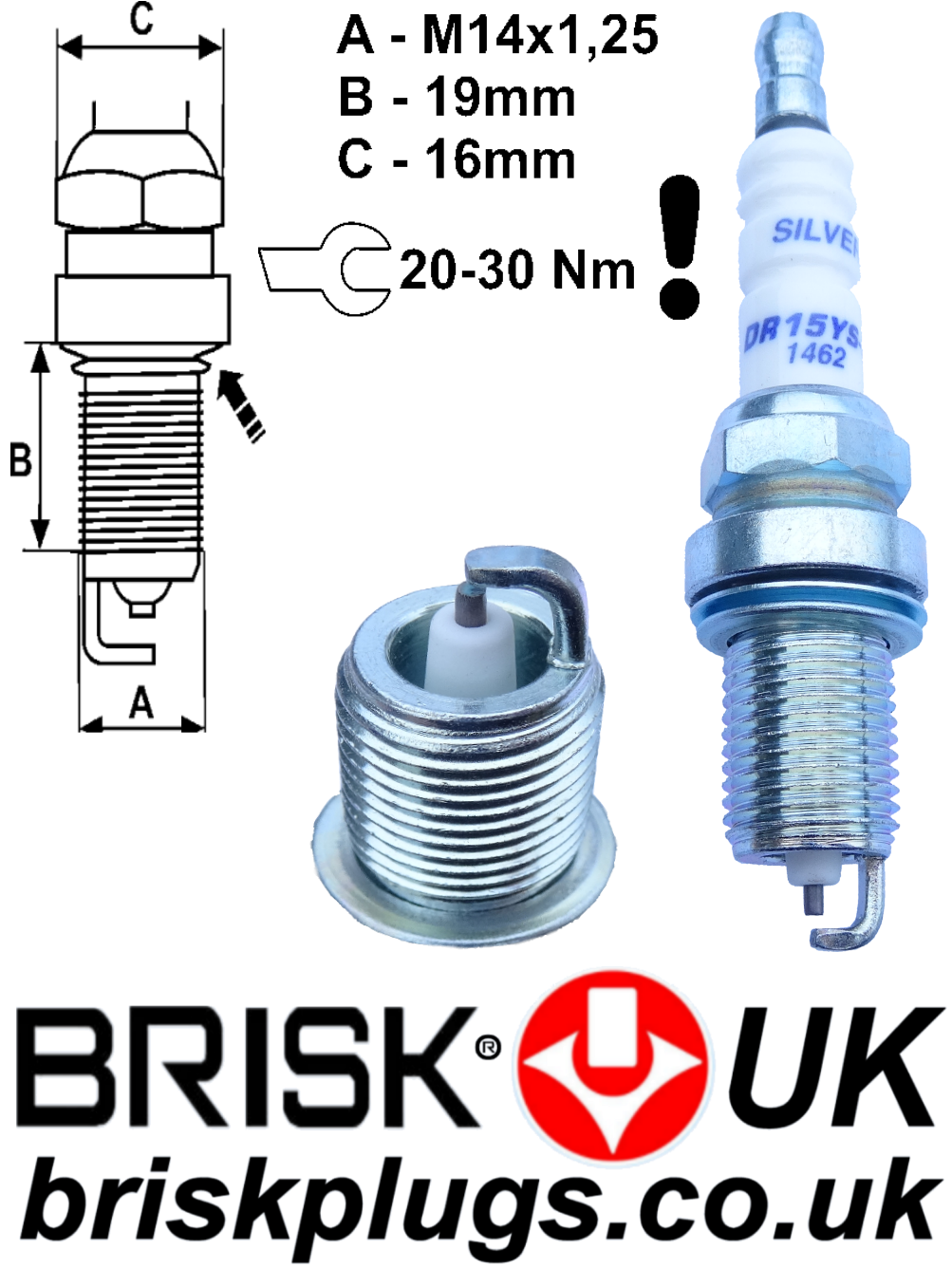 Audi A1 Spark plugs 1.2 1.4 TFSI Brisk Racing Tuning Parts 10 20