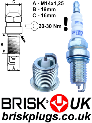 DR15YS Special Lpg GPL CNG spark plugs for Fiat Doblo