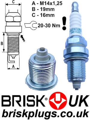 Daewoo Musso spark plugs brisk racing ignition dr15zc
