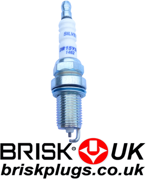 Brisk dr15ys spark plugs silver electrode for lpg autogas cng gpl