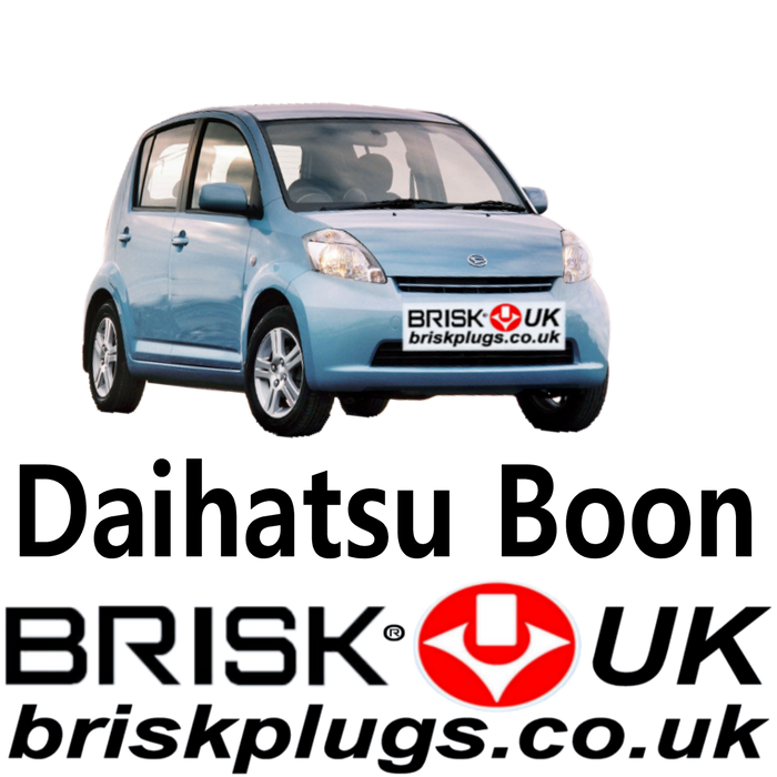 Daihatsu Boon Sirion Justy Brisk Spark Plugs UK 1.0 1.3 1.5 05-15
