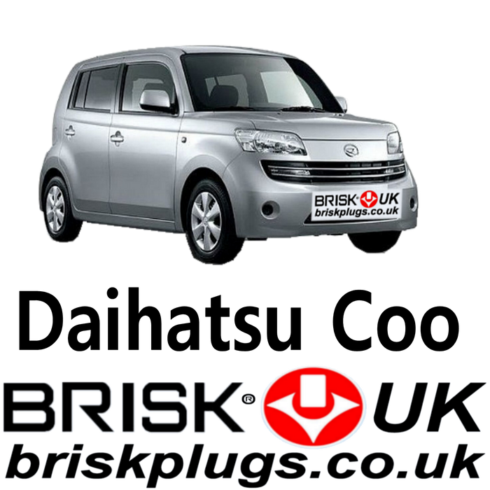 Daihatsu Coo Spark Plugs UK 1.0 1.3 1.5 06-15 Brisk Racing Ignition