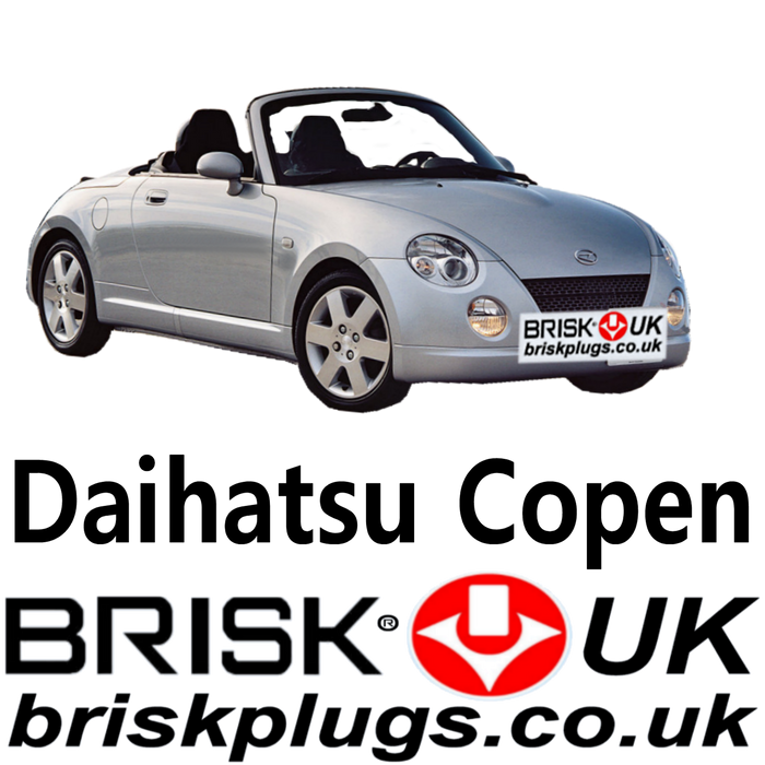 Daihatsu Copen Racing Spark Plugs UK 0.66 Turbo 1.3 03-14 Brisk UK