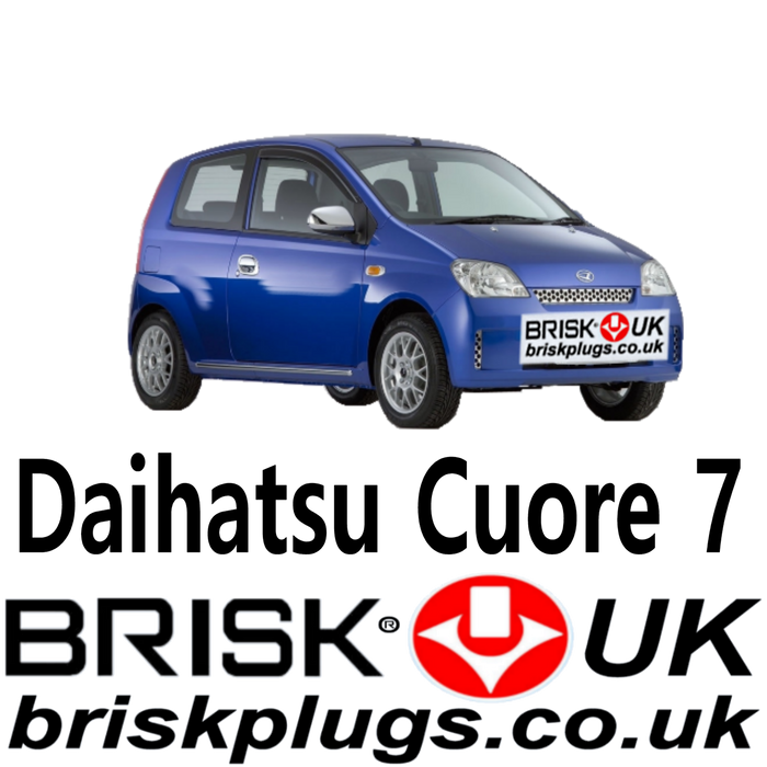 Daihatsu Cuore L251 Brisk Spark Plugs UK 0.66 1.0 Turbo 02-08
