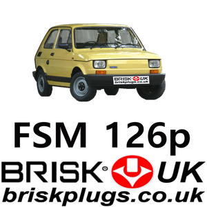 FSM Fiat 126p Spark Plugs Bis air cooled Malucha Swiece do Zaplonu