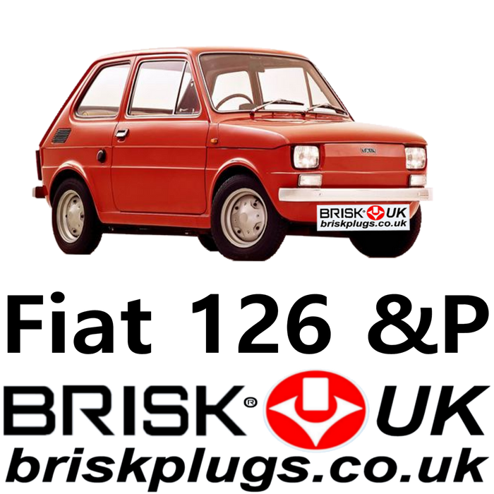 Fiat 126 p BIS Brisk Performance Spark Plugs 600 650 700 71-01