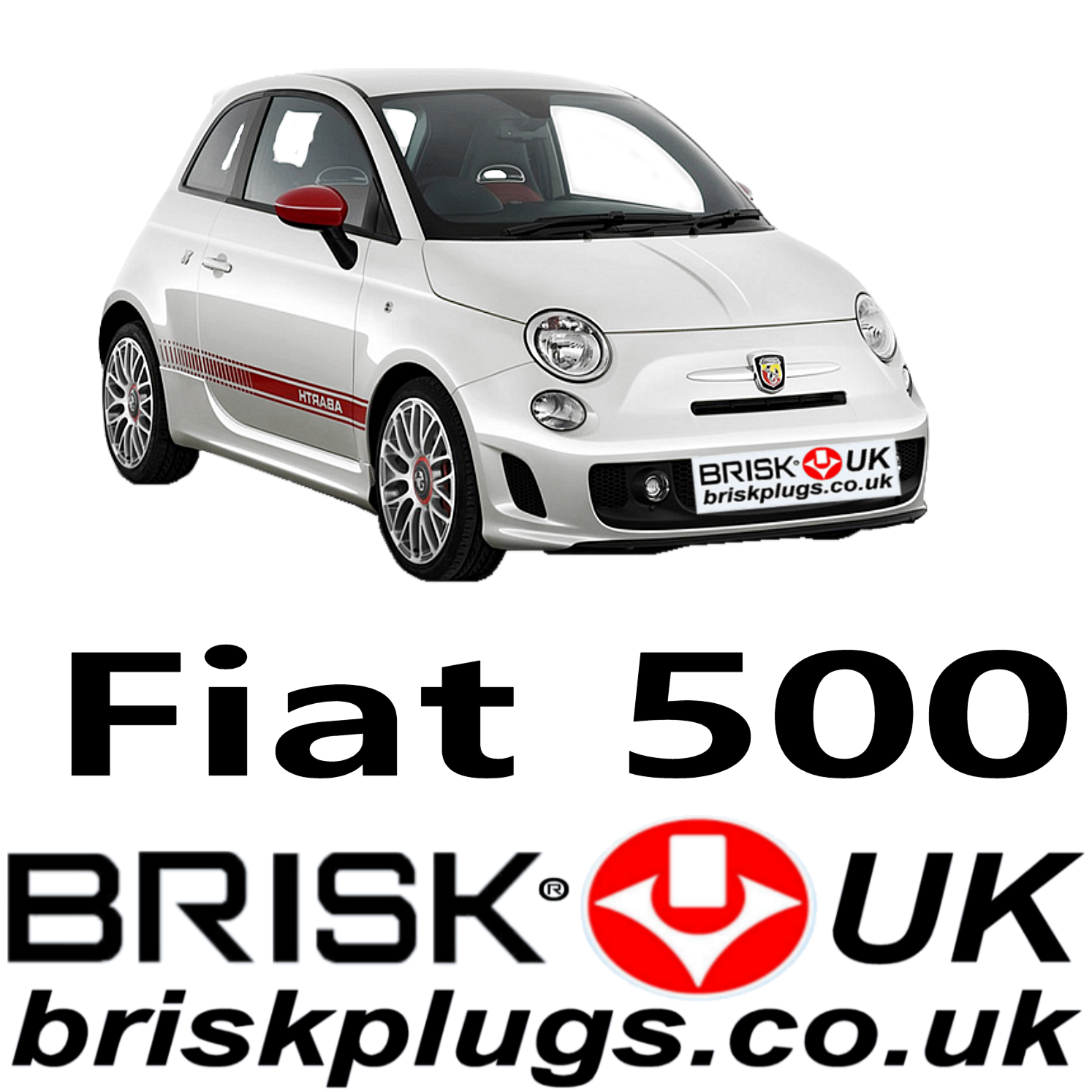 Fiat 500 595 turbo Abarth spark plugs Brisk racing tuning