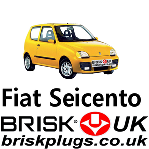 Fiat Seicento Brisk Spark Plugs Sporting 0.9 1.1 98-08 Tuning Racing