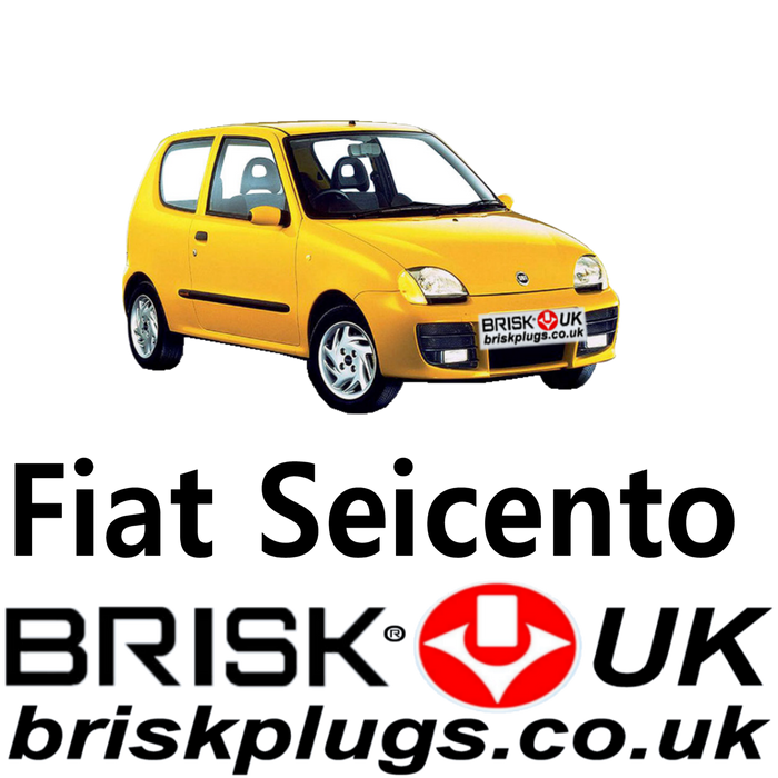 Fiat Seicento Brisk Spark Plugs Sporting 0.9 1.1 98-08 Tuning Racing