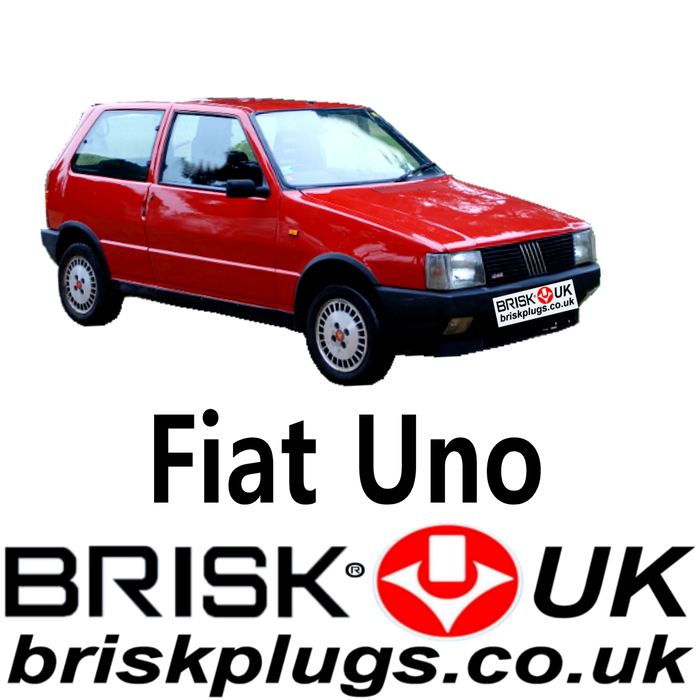 Fiat UNO Brisk Spark Plugs 0.9 1.0 1.1 1.3 1.4 1.5 1.6 Fire & Turbo IE  83-00