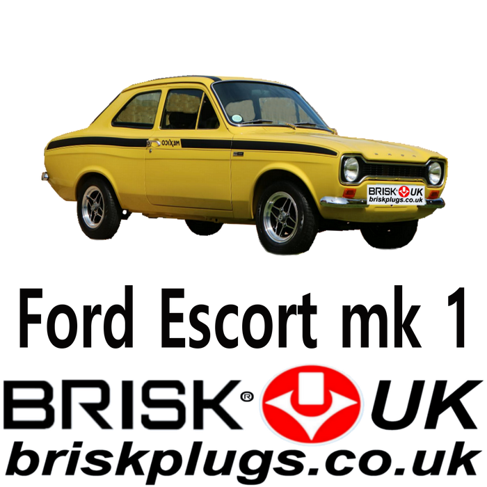 Ford Escort Mk1 Brisk Performance Spark Plugs 1.1 1.3 1.6 68-76