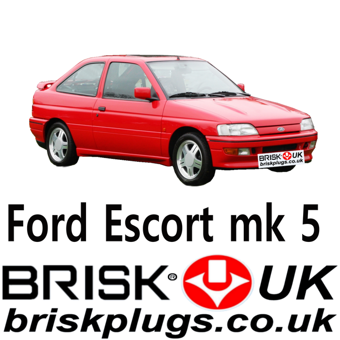 Ford Escort Mk5 XR3i RS 2000 Cosworth Brisk Spark Plugs 1.1 1.3 1.4 1.6 1.8 2.0 90-97