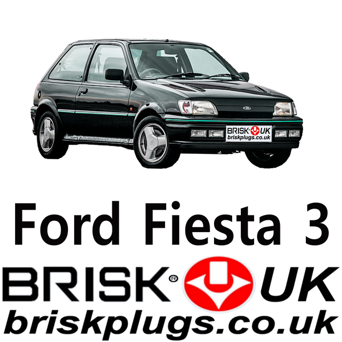 Ford Fiesta Mk3 Brisk Spark Plugs 1.0 1.1 1.3 1.4 1.6 1.8 XR2i RS Turbo 1800 89-96