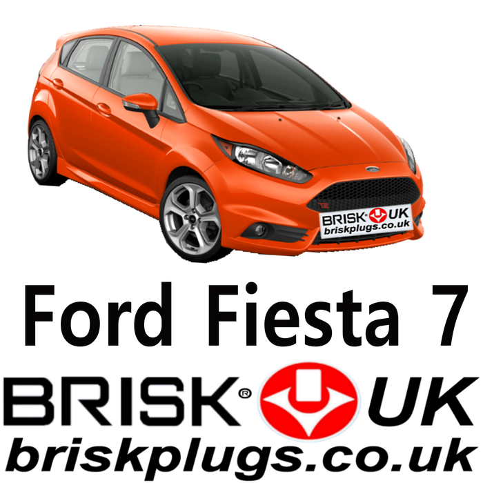 Ford Fiesta Mk7 Brisk Performance Spark Plugs 1.25 1.4 1.6 ST Ecoboost 08-17