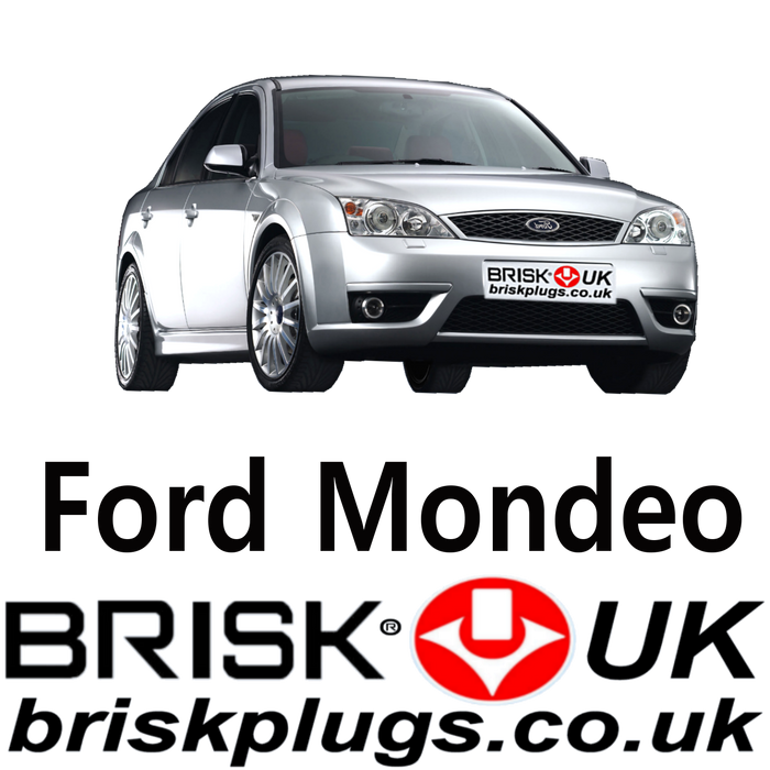 Ford Mondeo 3 Spark Plugs Brisk Racing LPG CNG 1.8 2.0 2.5 3.0 ST220 00-07
