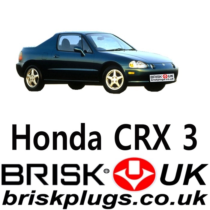 Honda CRX 3 EH EG Brisk Spark Plugs Racing Vtec B16A2 1.5 1.6 92-98