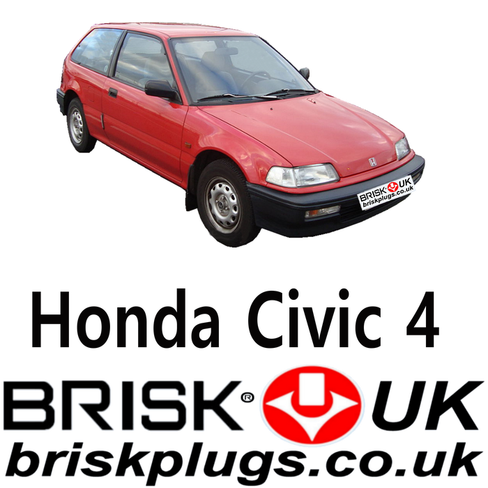 Honda Civic 4 Brisk Spark Plugs Racing LPG CNG Vtec 1.2 1.3 1.4 1.5 1.6 87-91