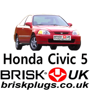 Honda Civic 5 Brisk Spark Plugs Racing VTi 1.3 1.4 1.5 1.6 LPG CNG 91-97