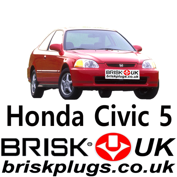 Honda Civic 5 Brisk Spark Plugs Racing VTi 1.3 1.4 1.5 1.6 LPG CNG 91-97