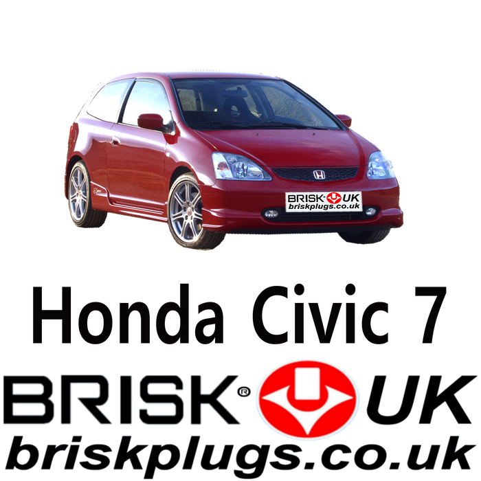 Honda Civic 7 Brisk Spark Plugs 1.2 1.3 1.4 1.5 1.6 1.7 1.8 2.0 Type R 00-06